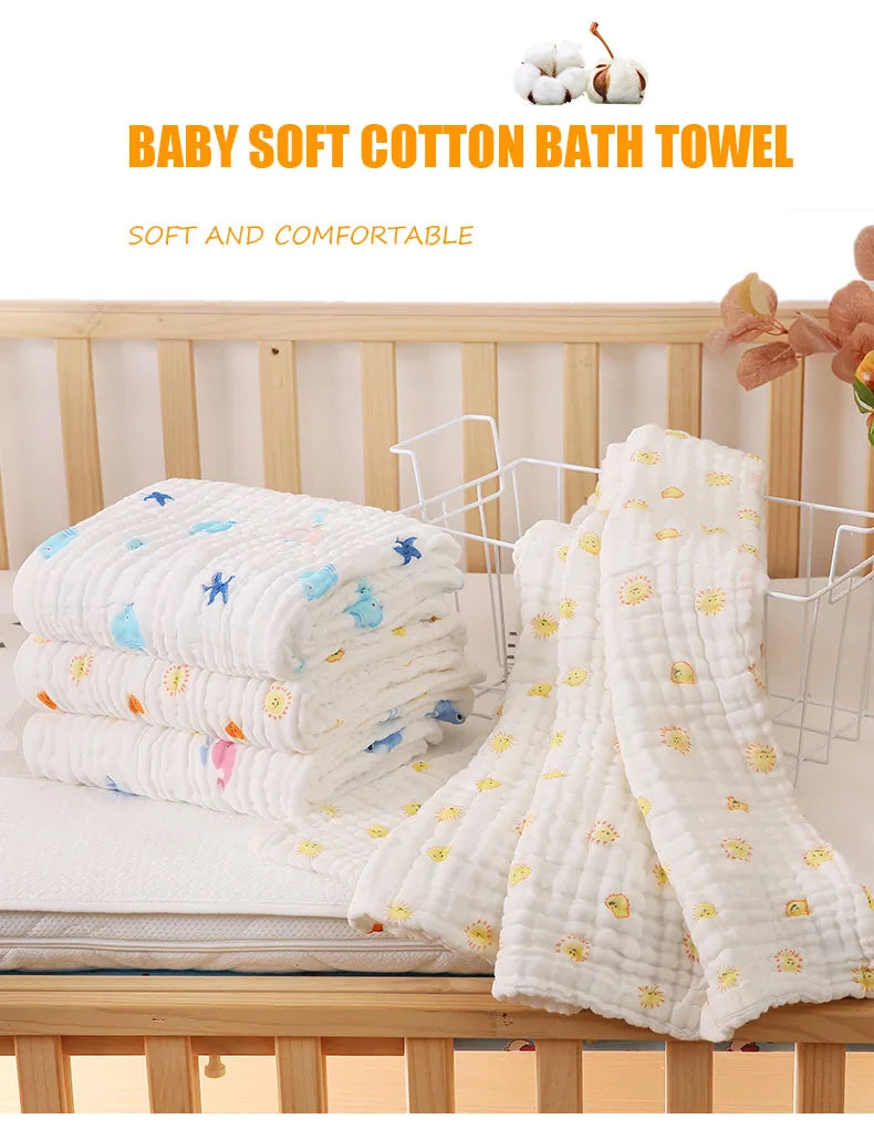 6 Layer Cotton Bath Towel