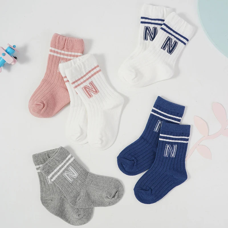 3 Pairs Baby Letter Socks